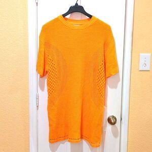 H&M crochet mini cotton dress Size L